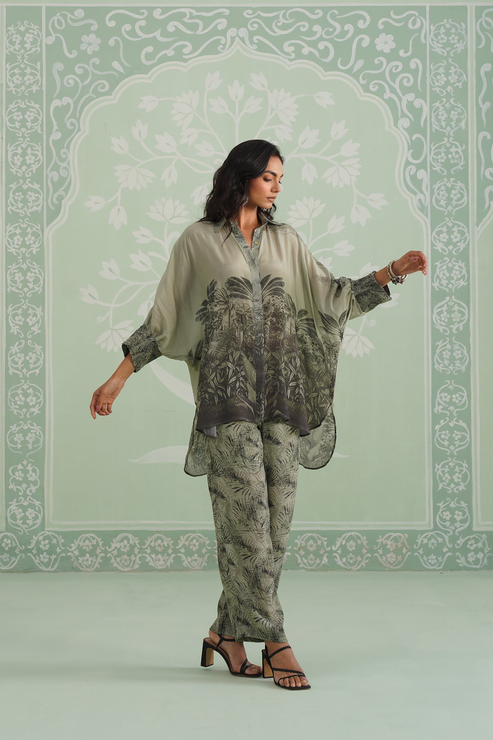 Pheonix Crepe Printed Matching Set - Neetika Chopra