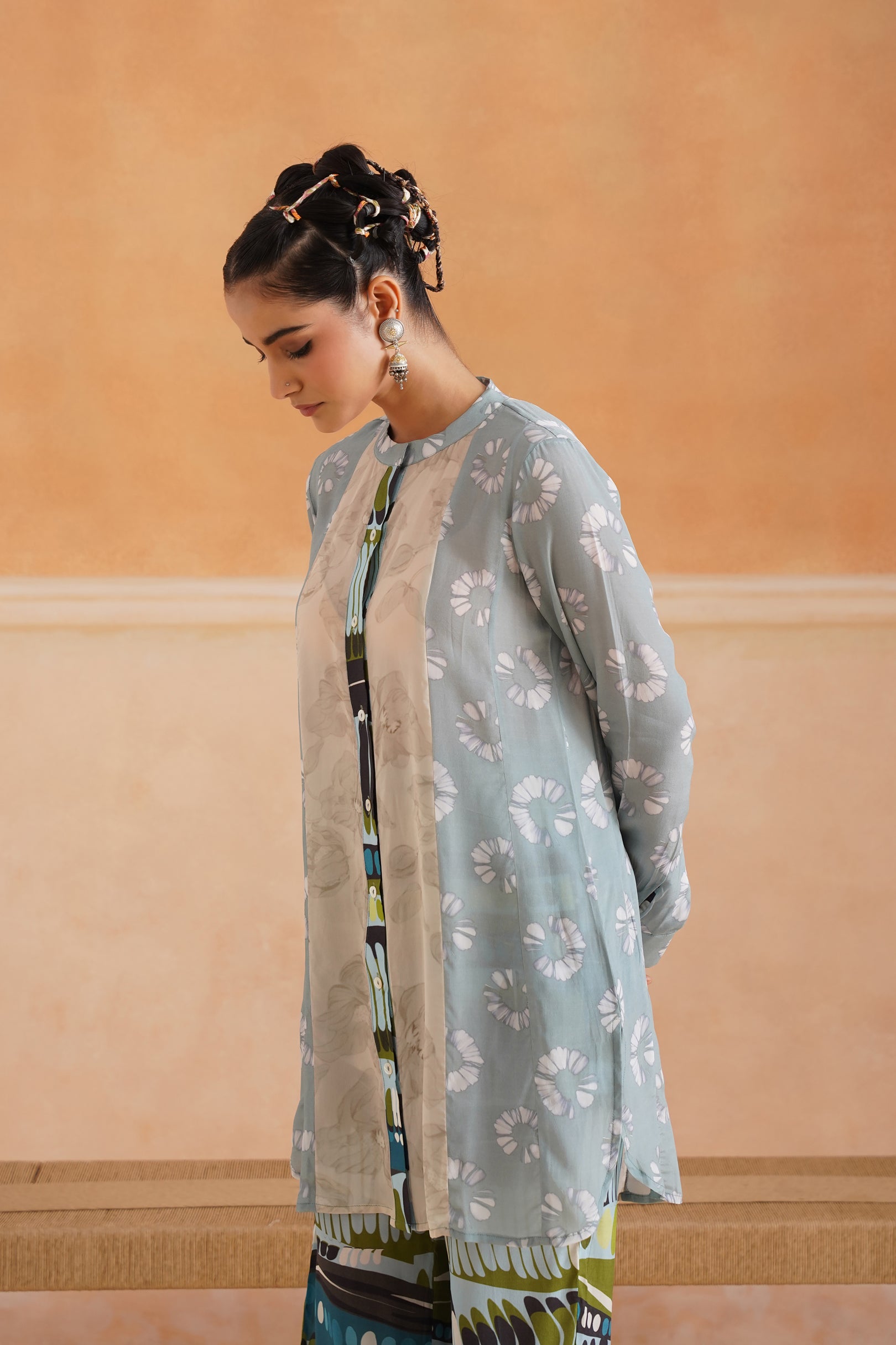 Evara Printed Crepe Matching Set - Neetika Chopra