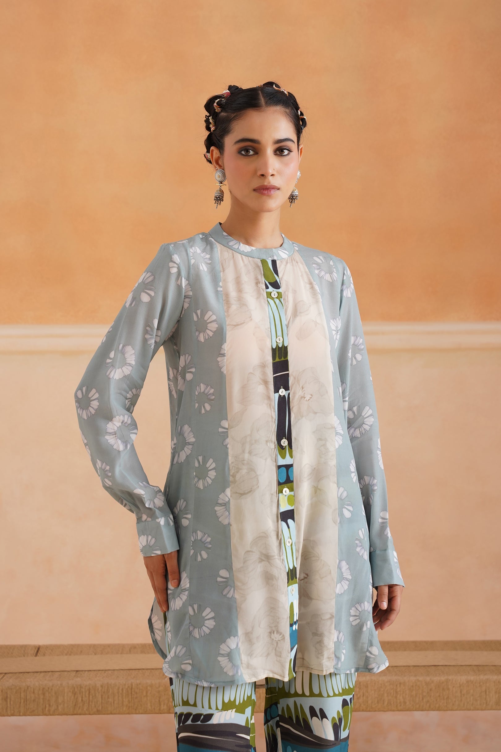 Evara Printed Crepe Matching Set - Neetika Chopra