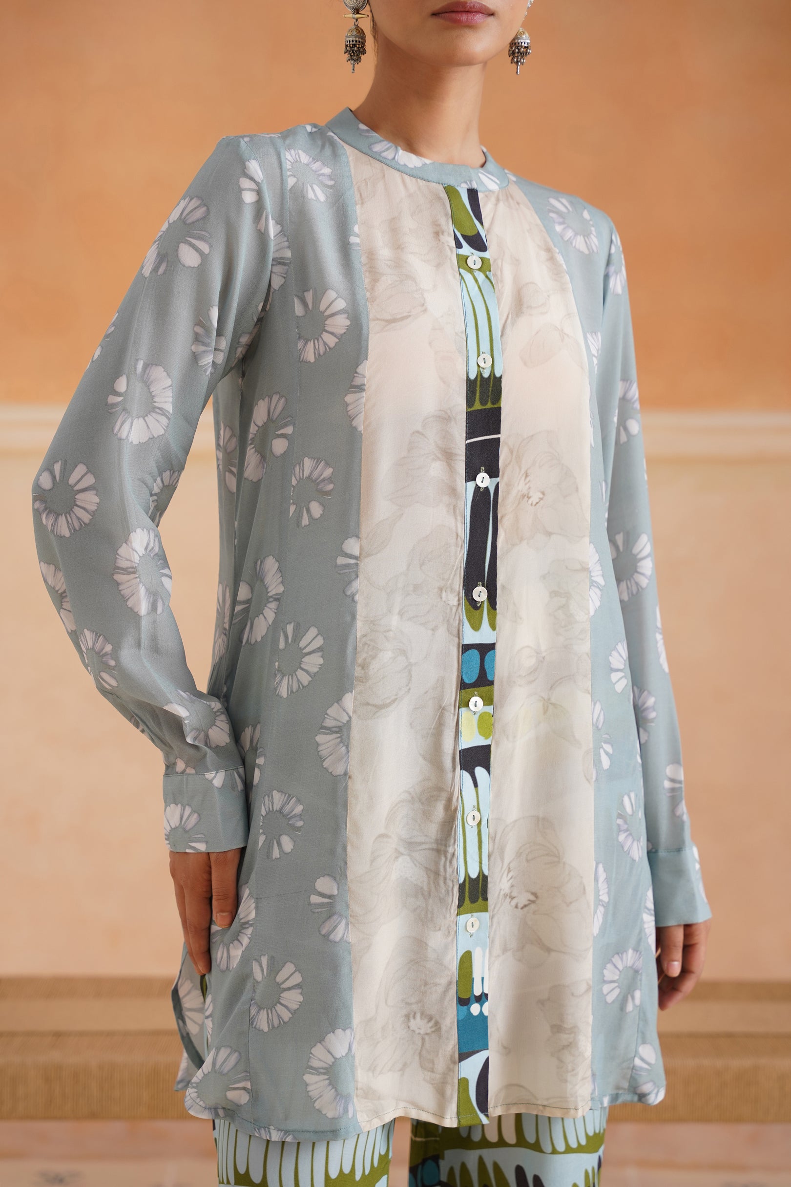 Evara Printed Crepe Matching Set - Neetika Chopra
