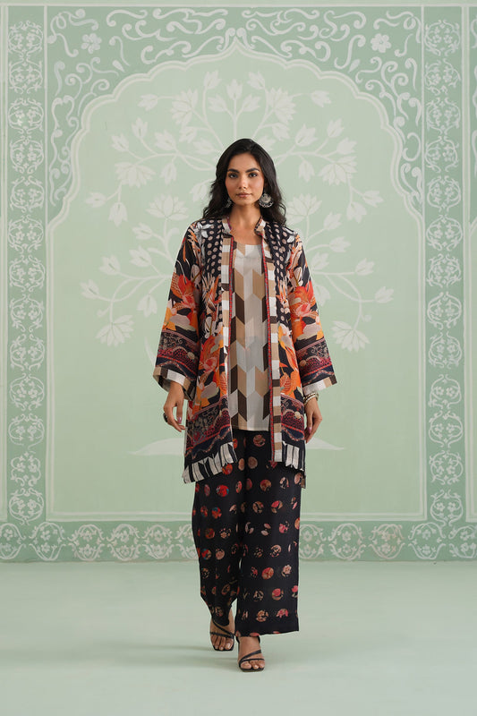Nicci Printed Crepe Matching Set - Neetika Chopra