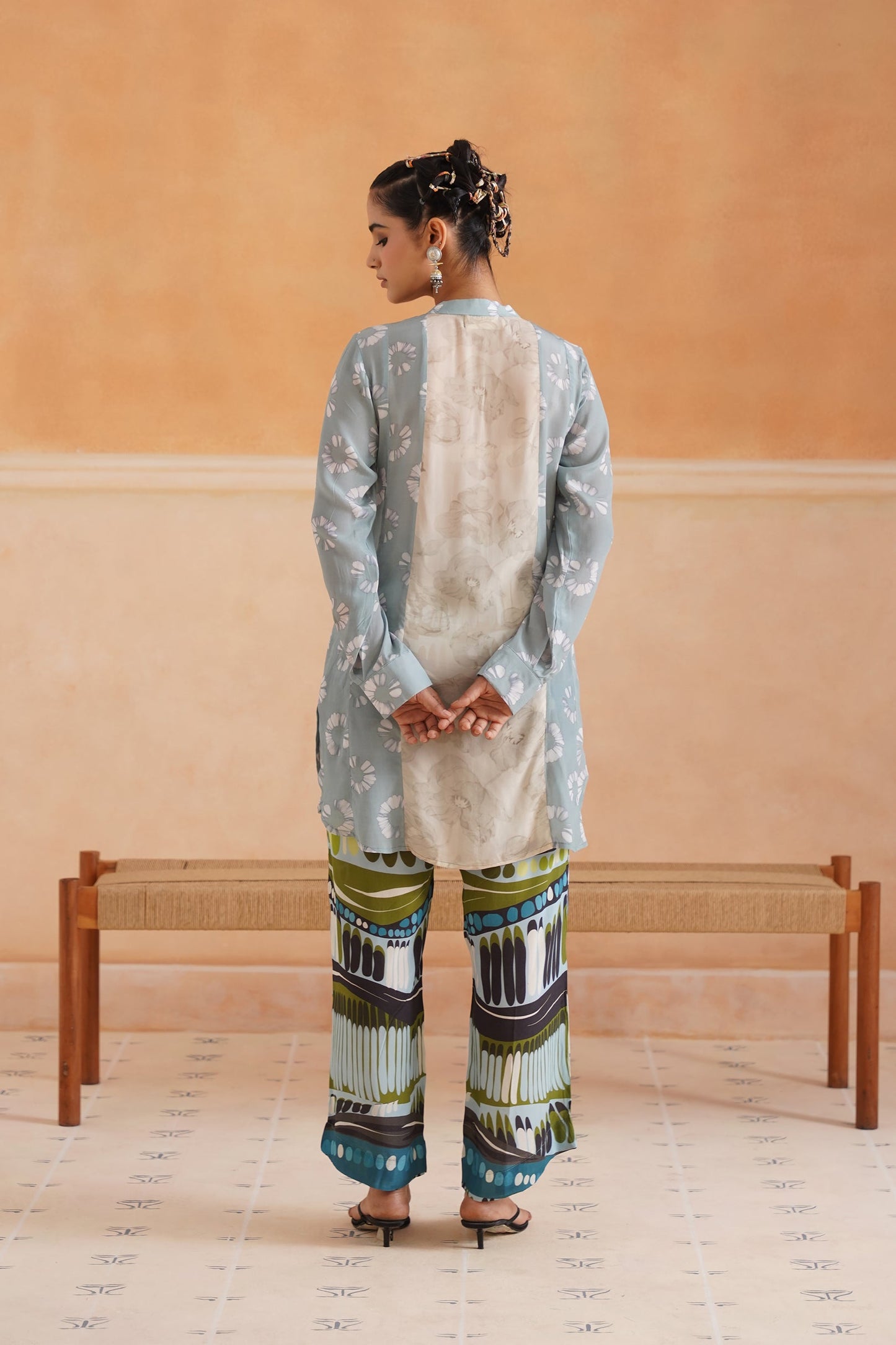 Evara Printed Crepe Matching Set - Neetika Chopra