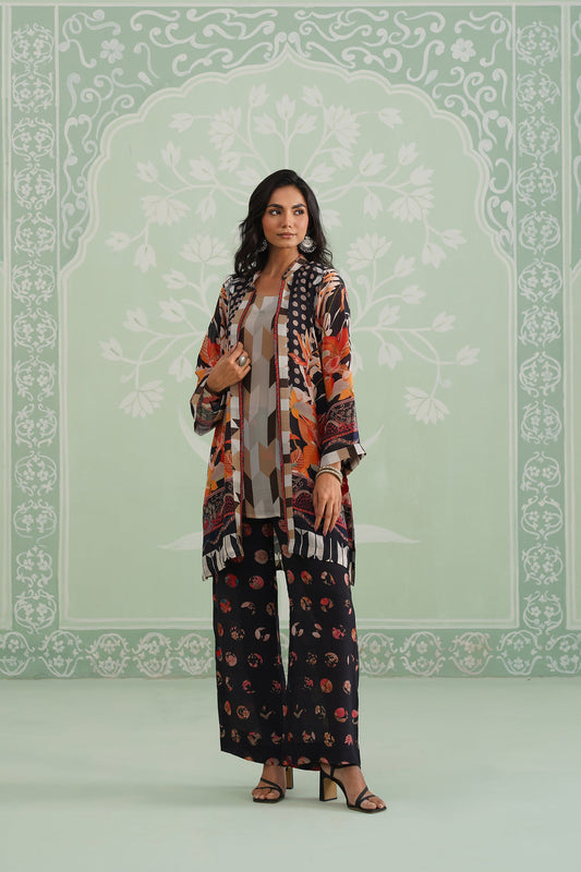 Nicci Printed Crepe Matching Set - Neetika Chopra