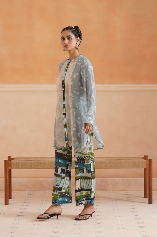 Evara Printed Crepe Matching Set - Neetika Chopra