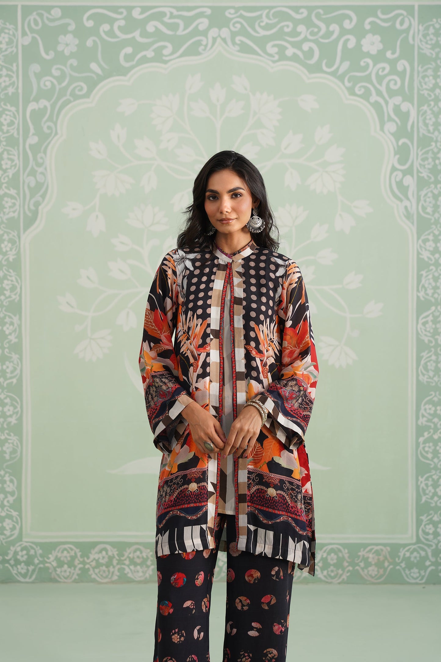 Nicci Printed Crepe Matching Set - Neetika Chopra