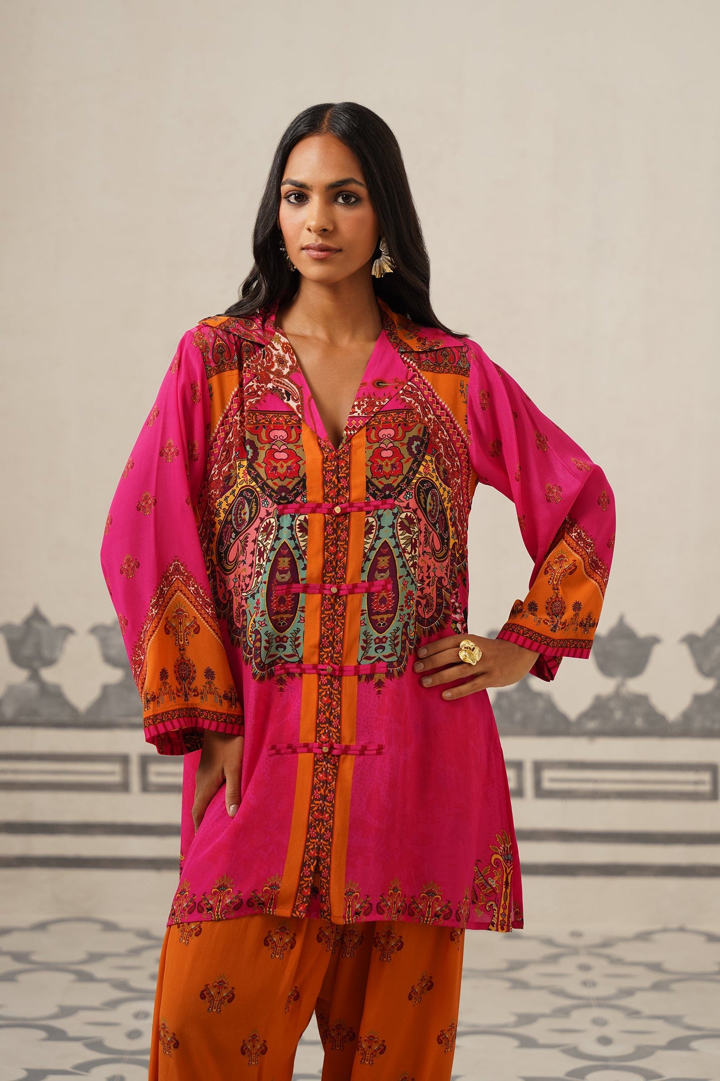 Reet Crepe Printed Suit Set
