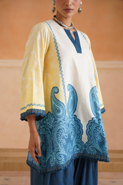 Zariya Cotton Printed Suit Set - Neetika Chopra