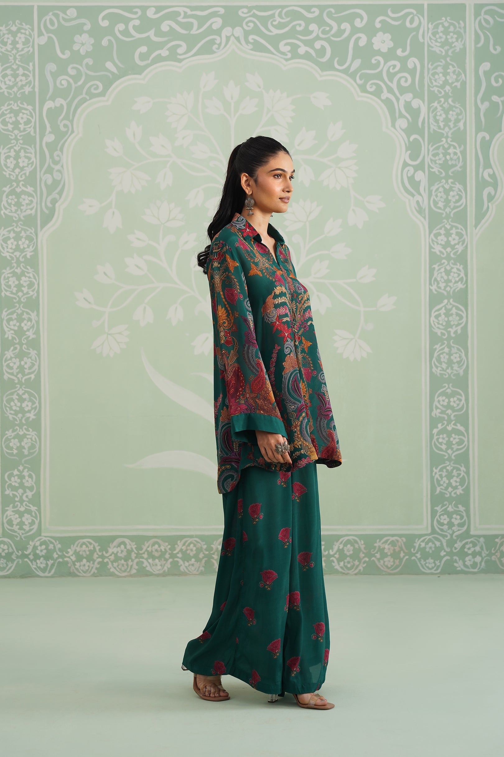 Rabiya Printed Crepe Matching Set - Neetika Chopra