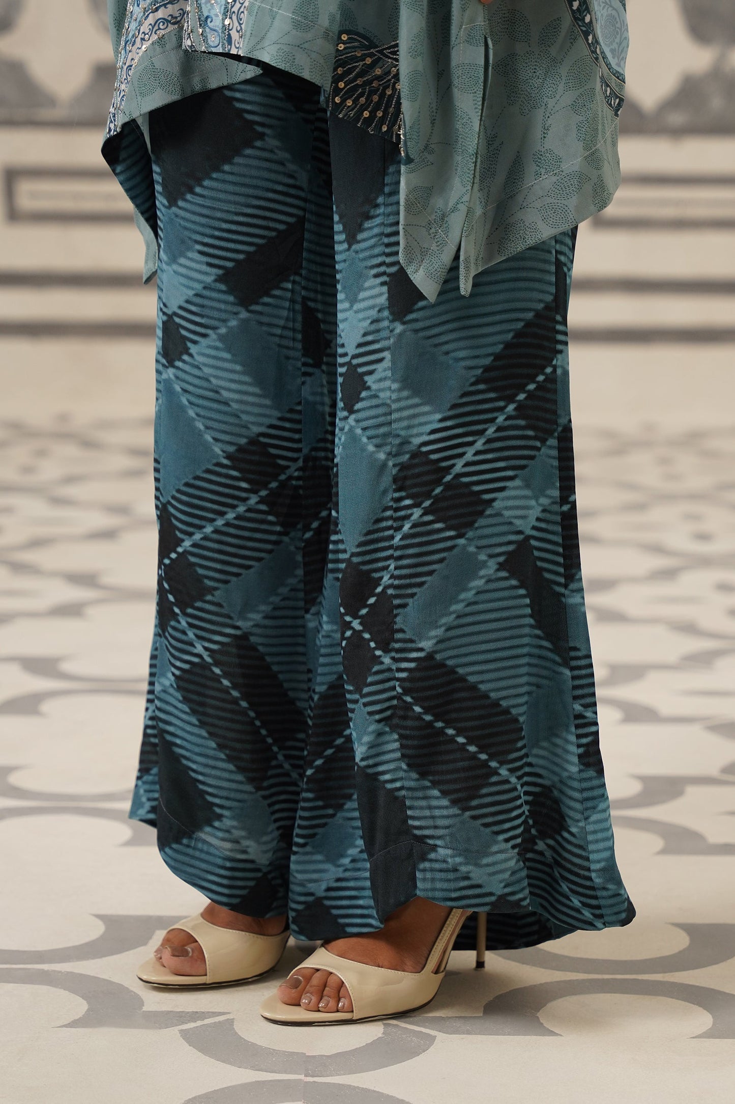 Odessa Crepe Printed Embroidered Matching Set