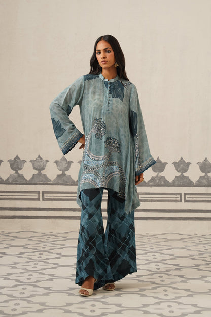 Odessa Crepe Printed Embroidered Matching Set