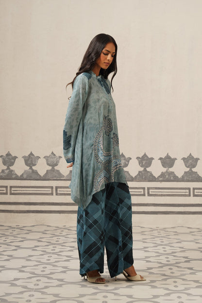 Odessa Crepe Printed Embroidered Matching Set