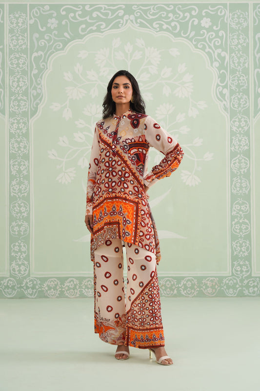 Kalpita Printed Crepe Matching Set - Neetika Chopra