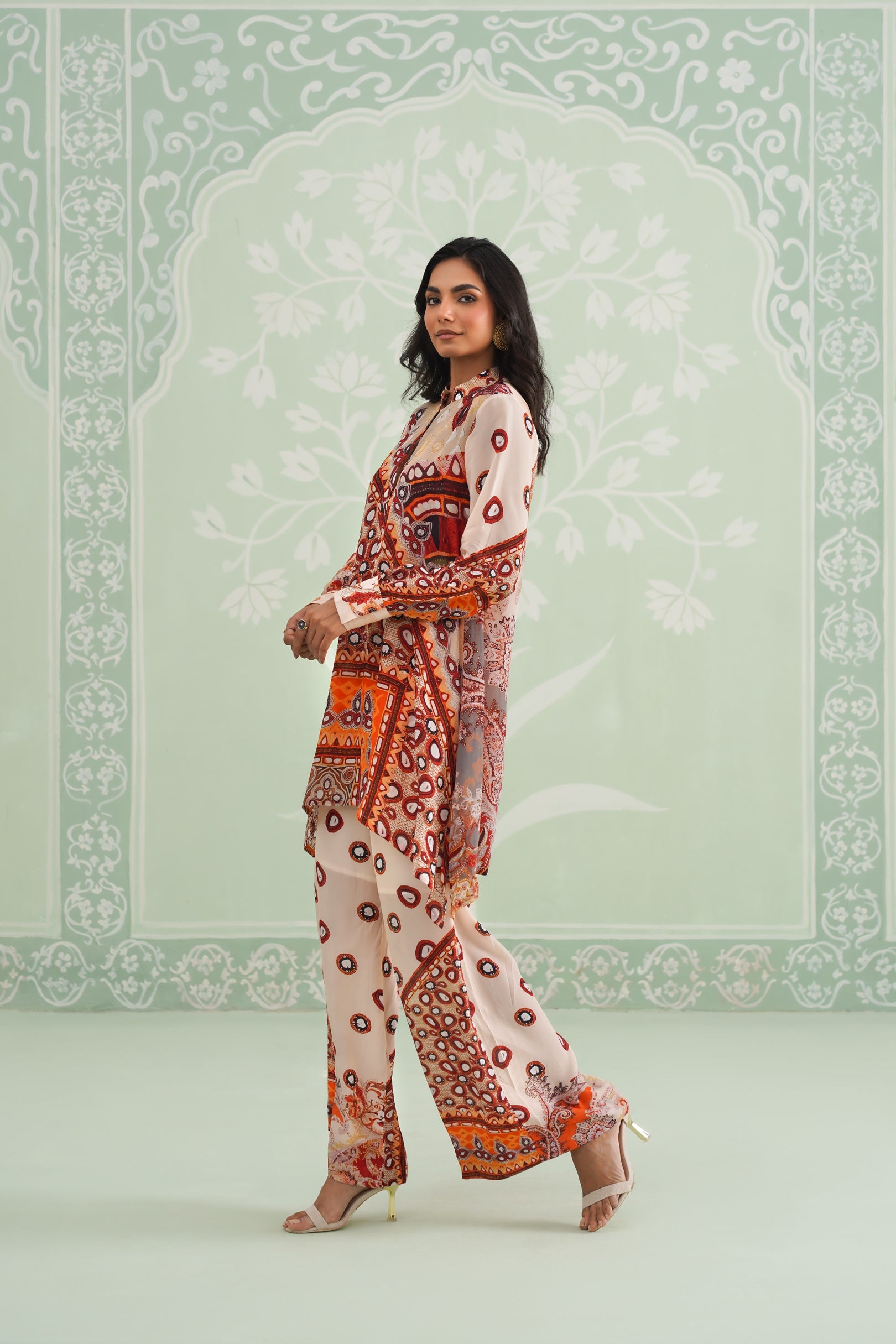 Kalpita Printed Crepe Matching Set - Neetika Chopra