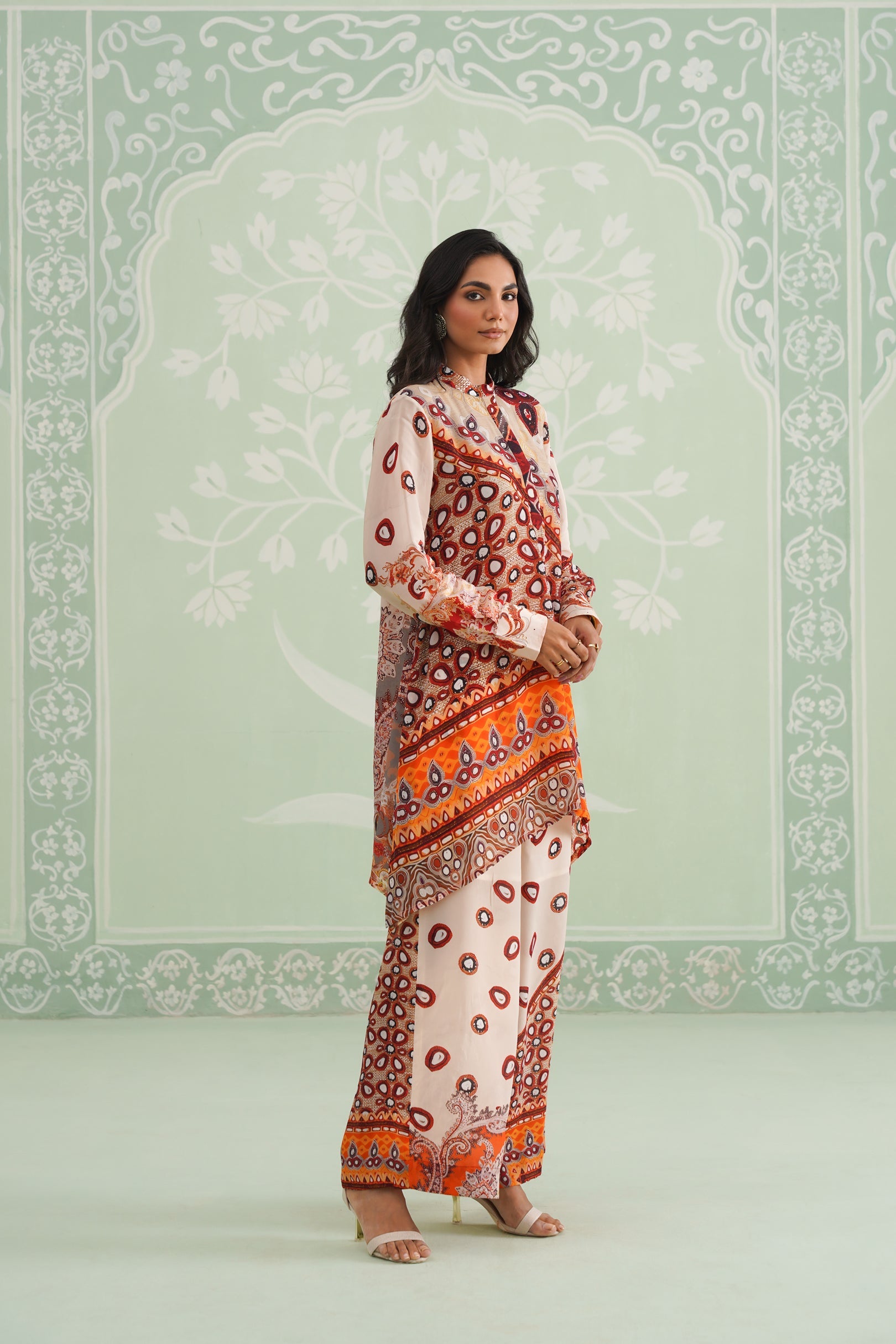 Kalpita Printed Crepe Matching Set - Neetika Chopra