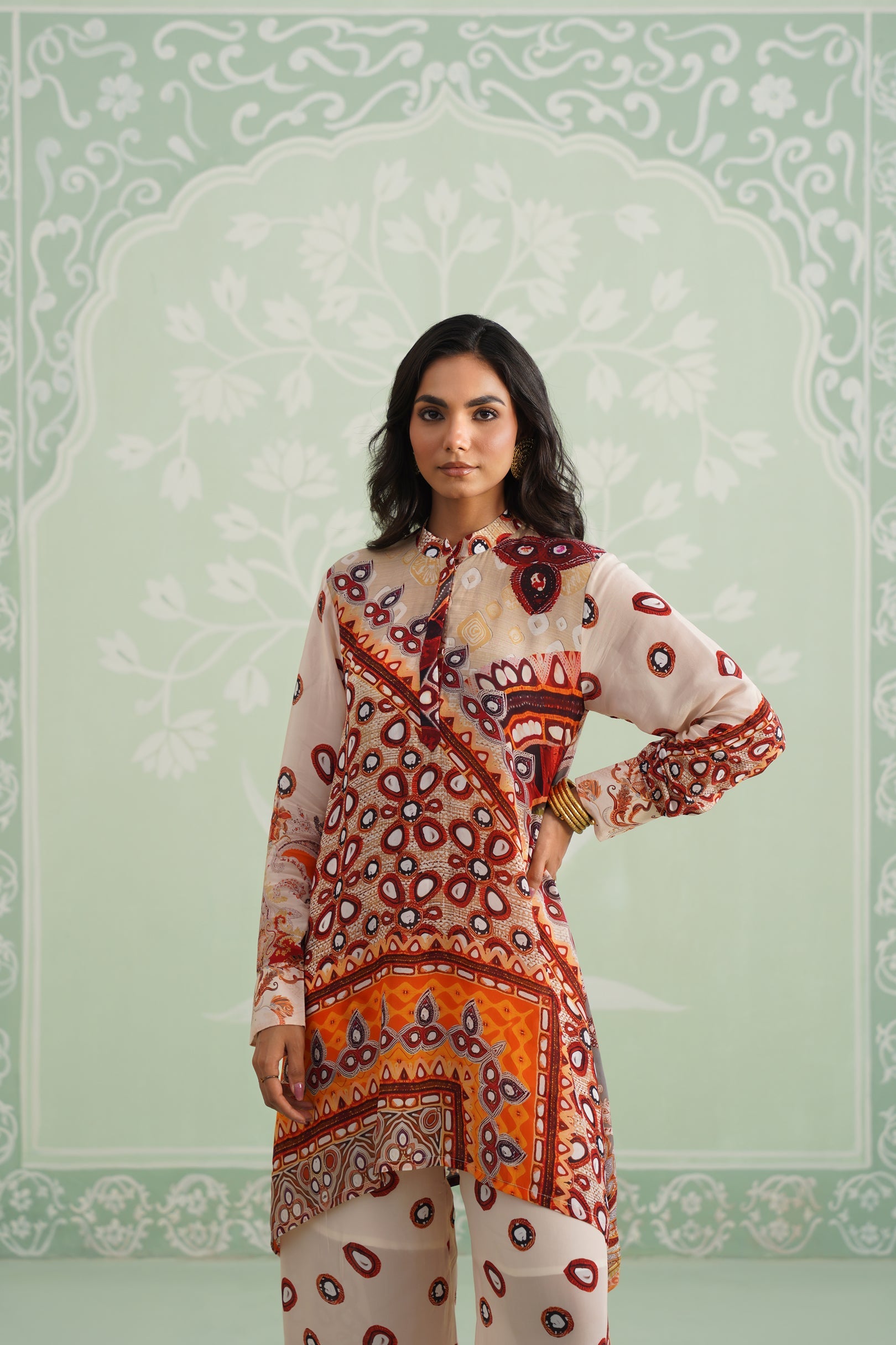 Kalpita Printed Crepe Matching Set - Neetika Chopra