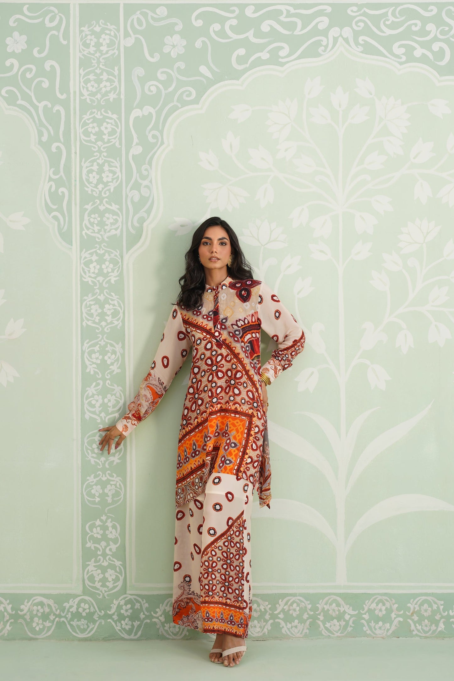 Kalpita Printed Crepe Matching Set - Neetika Chopra