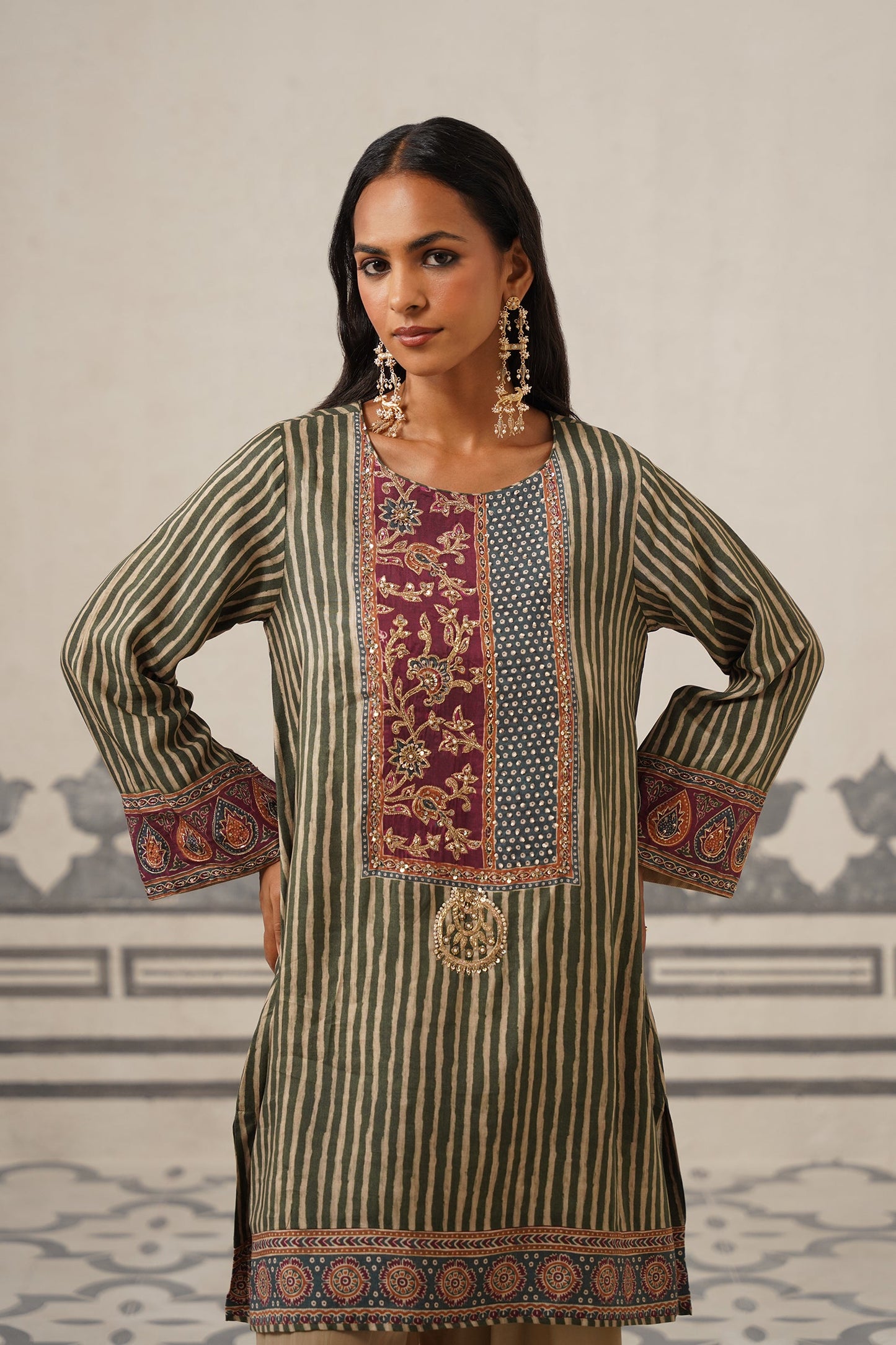 Najma Muslin Crepe Embroidered Suit Set