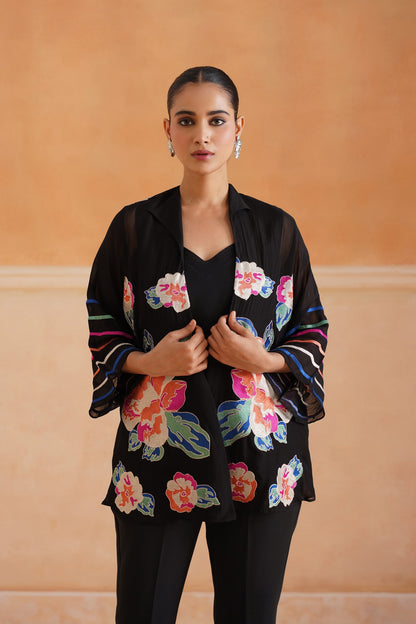 Ahana Organza Embroidered Matching Set - Neetika Chopra