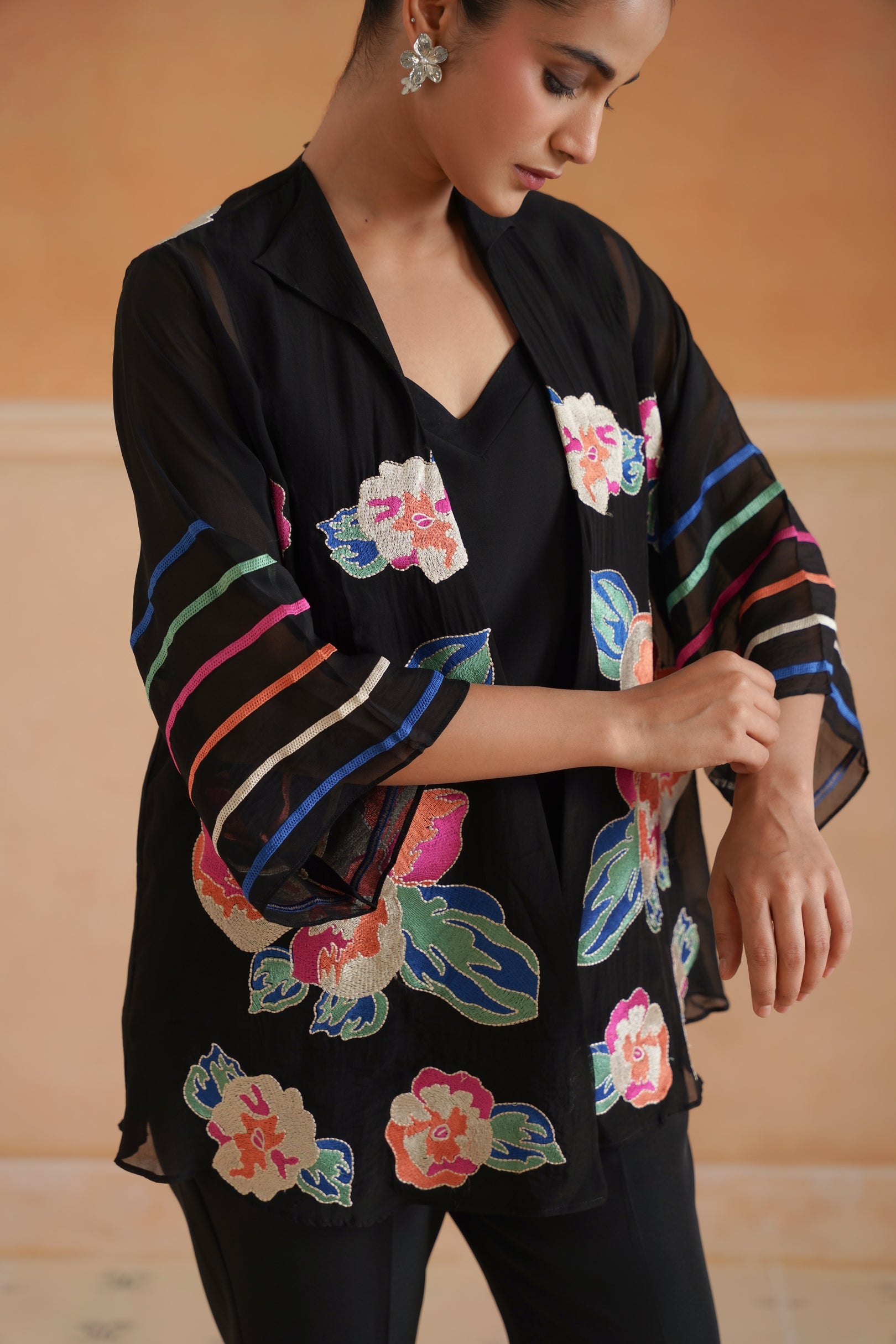 Ahana Organza Embroidered Matching Set - Neetika Chopra