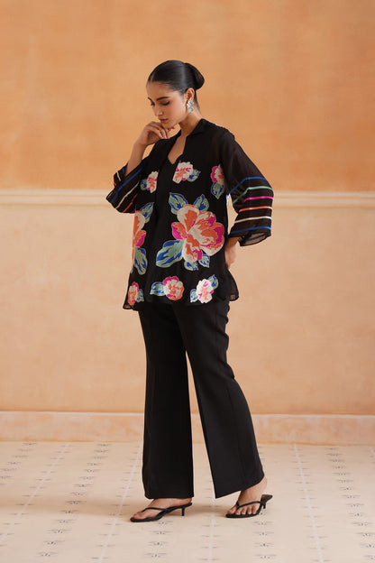 Ahana Organza Embroidered Matching Set - Neetika Chopra