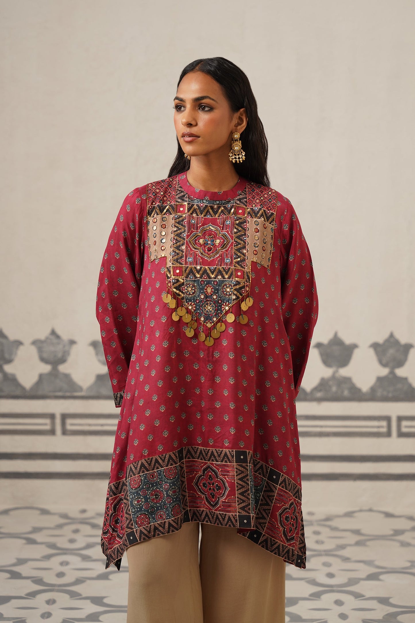 Tara Muslin Printed Embroidered Suit Set