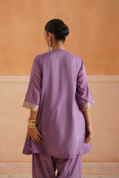 Thivya Chanderi Embroidered Suit Set - Neetika Chopra