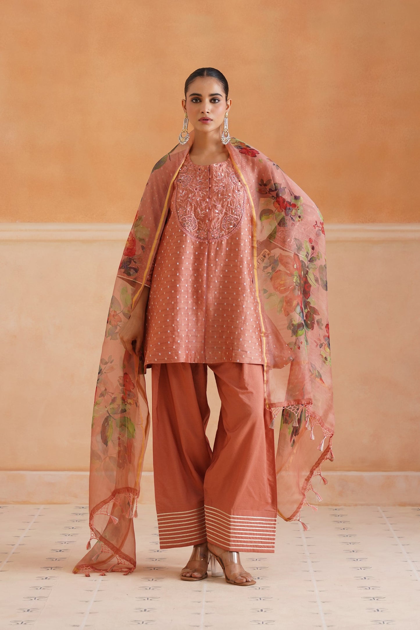 Laboni Chanderi Embroidered Suit Set - Neetika Chopra