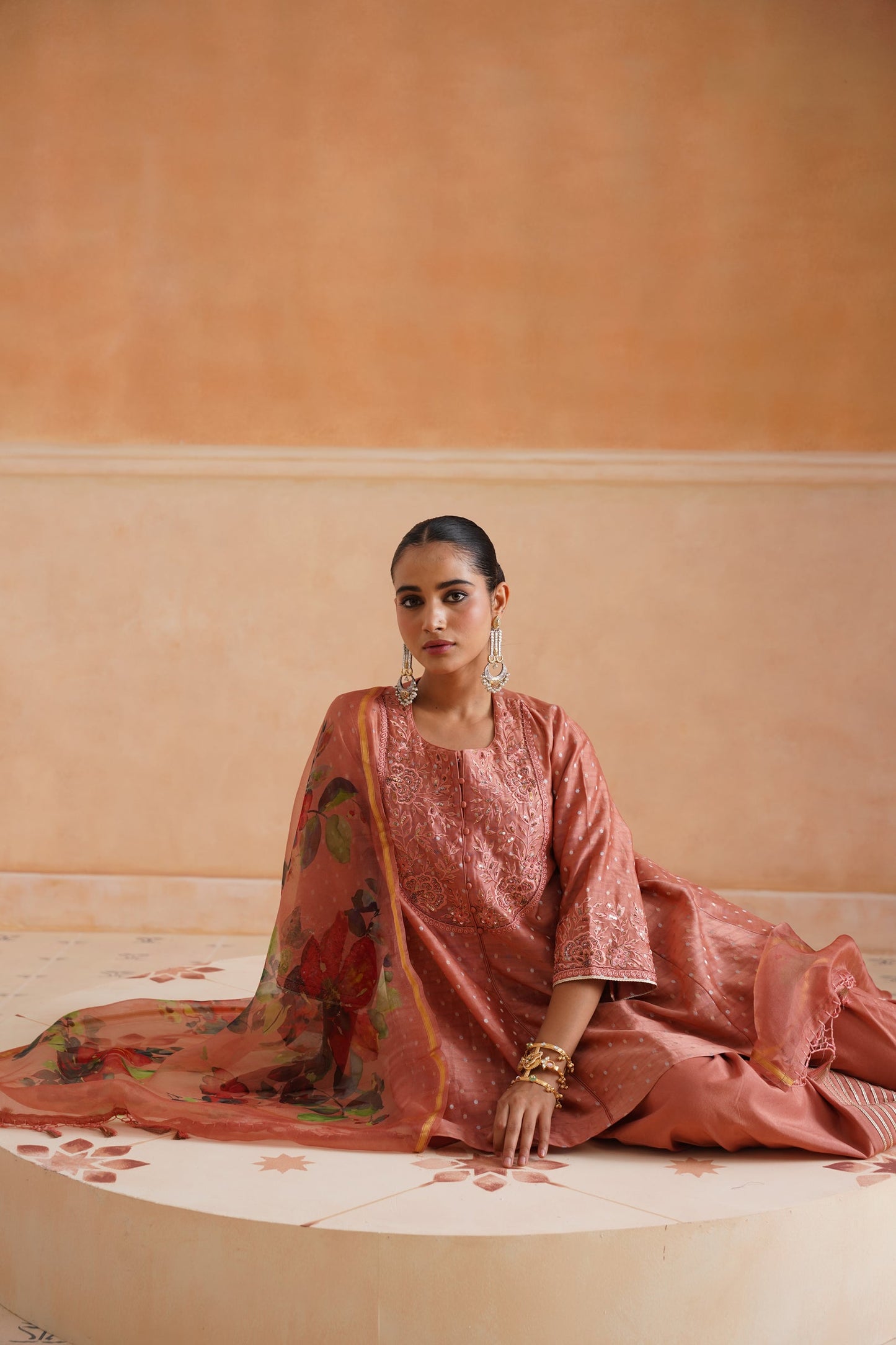 Laboni Chanderi Embroidered Suit Set - Neetika Chopra