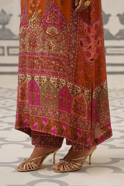 Miraaya Crepe Printed Embroidered Suit Set