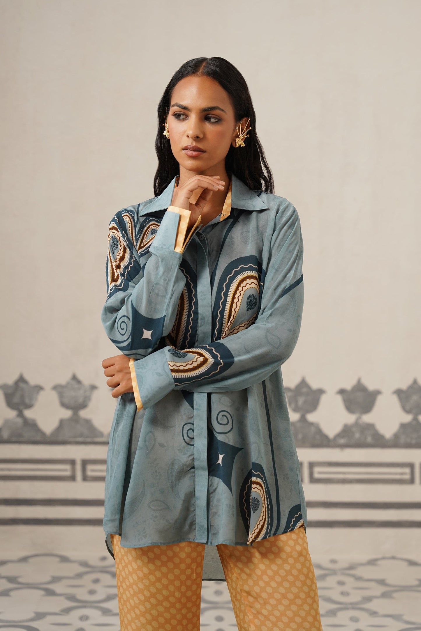 Sally Crepe Printed Matching Set
