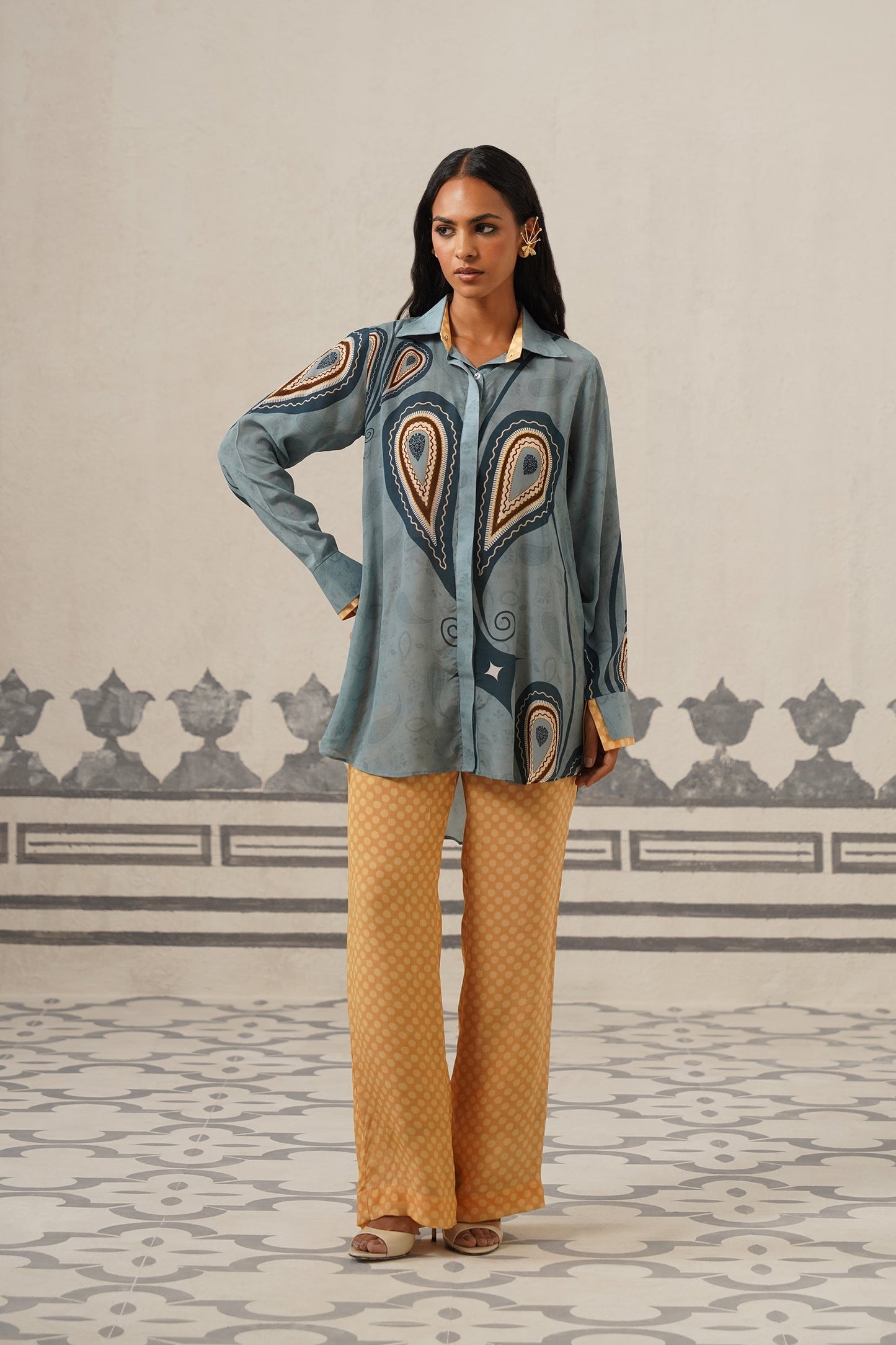 Sally Crepe Printed Matching Set