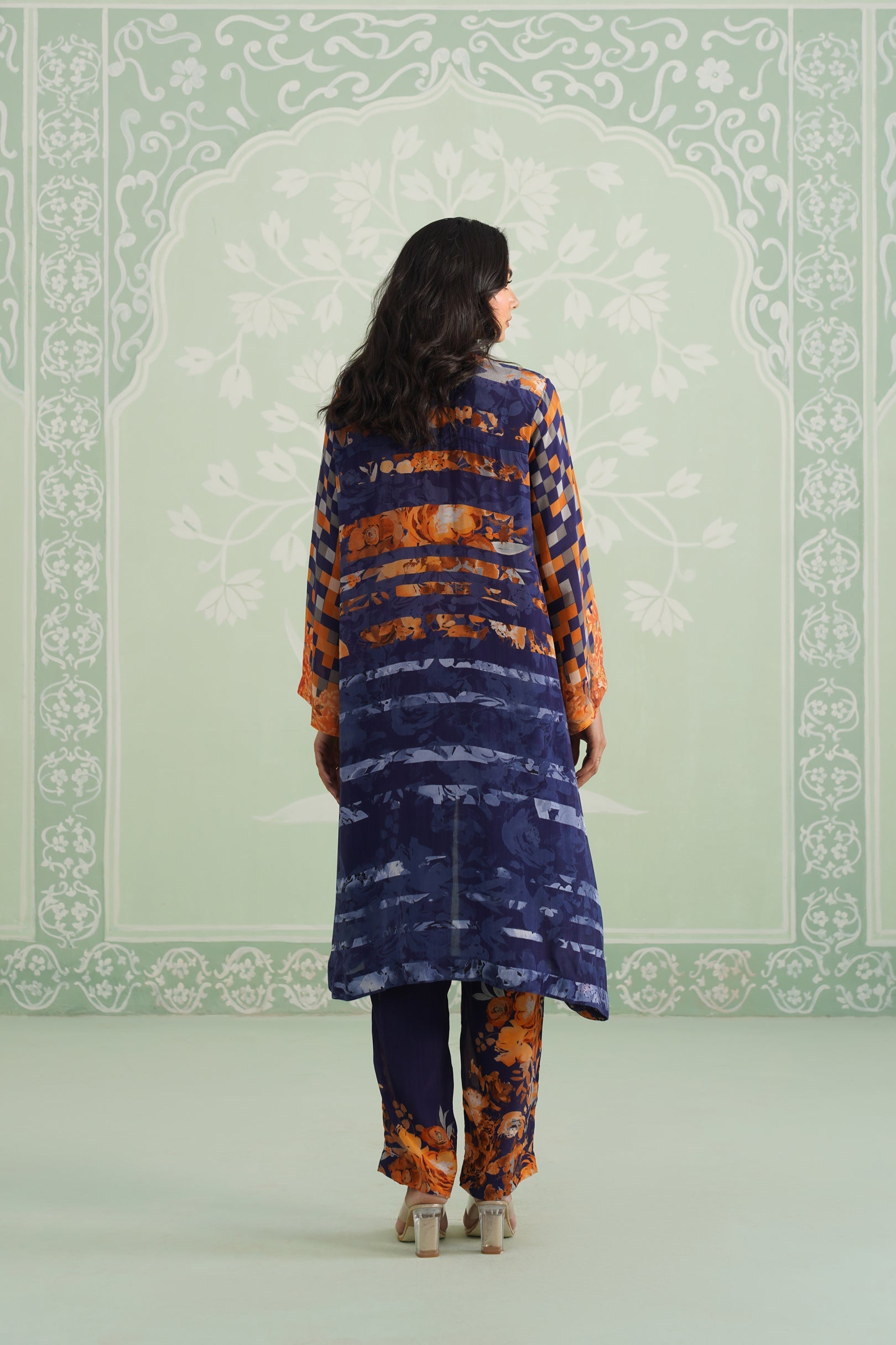 Khusboo Printed Crepe Matching Set - Neetika Chopra