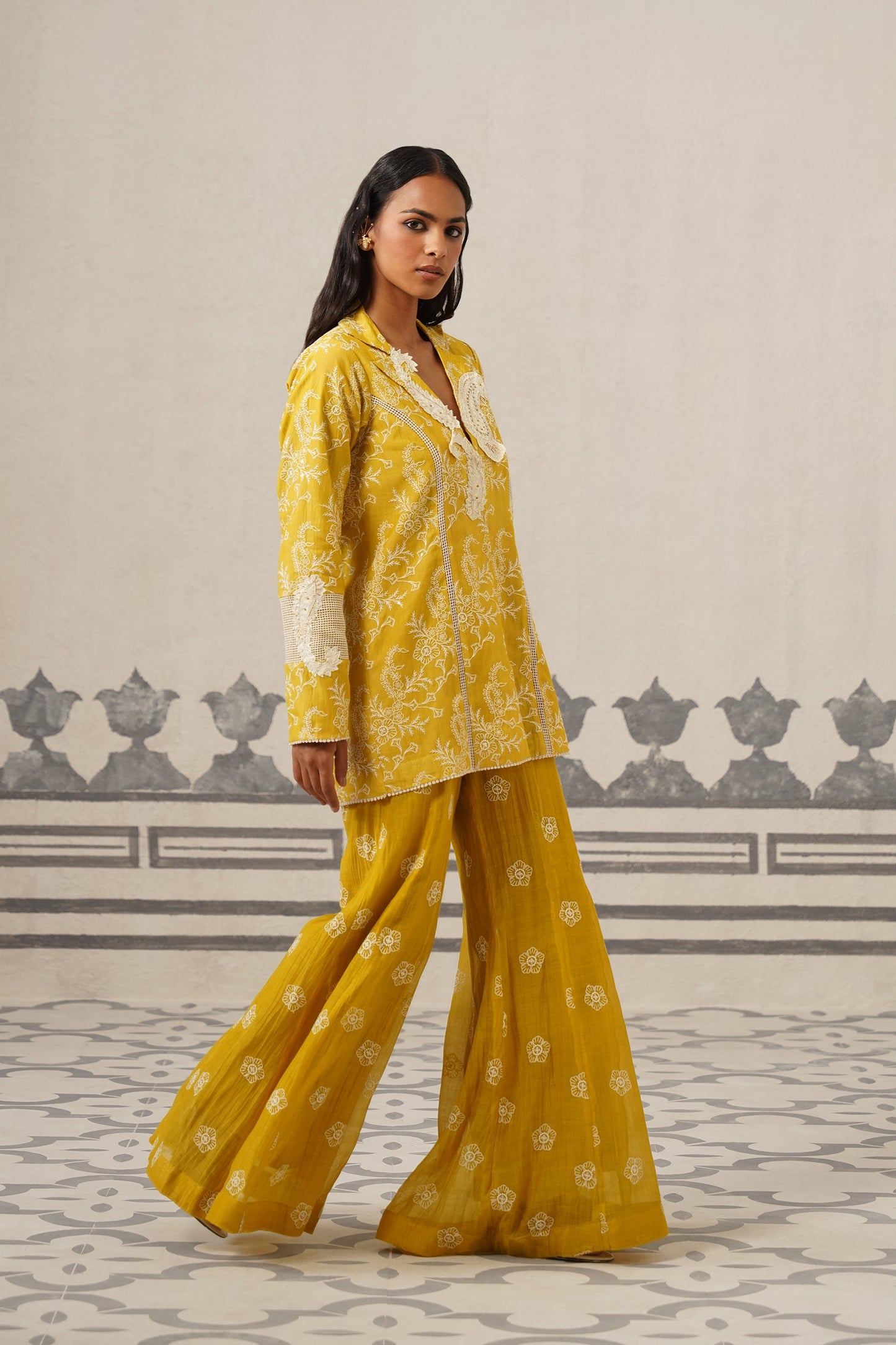 Vedika Muslin Embroidered Matching Set
