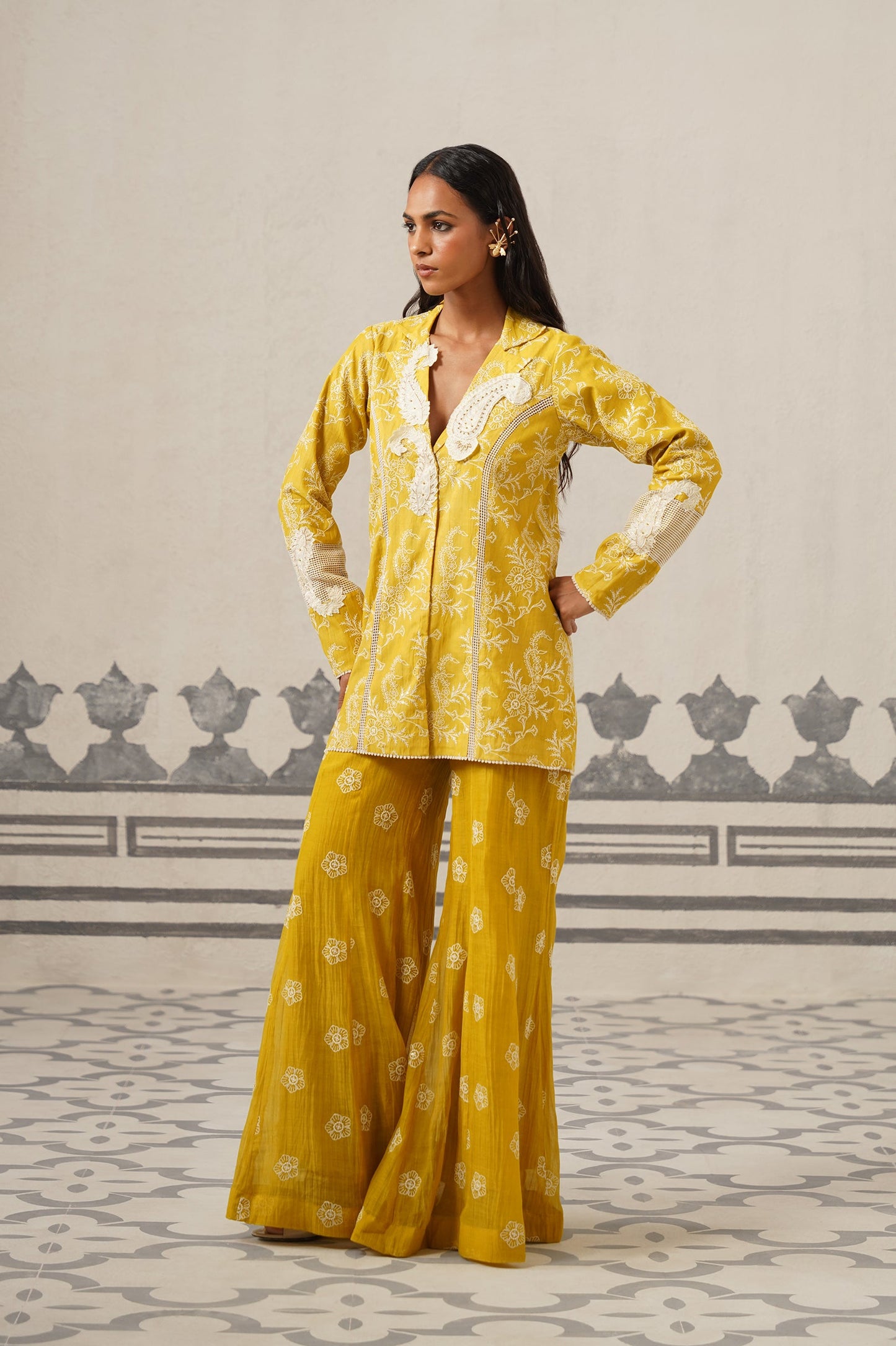 Vedika Muslin Embroidered Matching Set