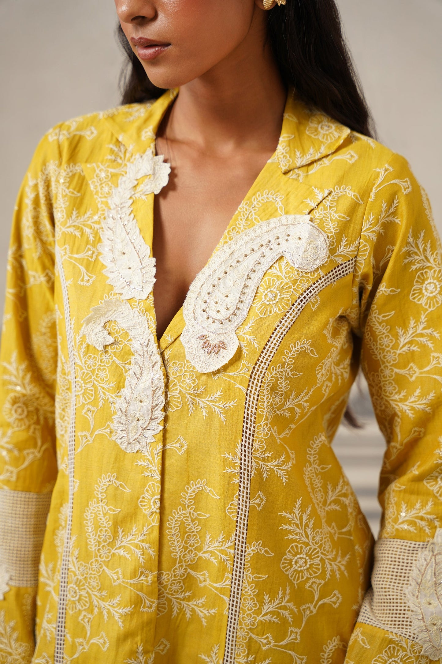 Vedika Muslin Embroidered Matching Set