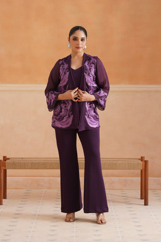 Linia Organza Embroidered Matching Set - Neetika Chopra