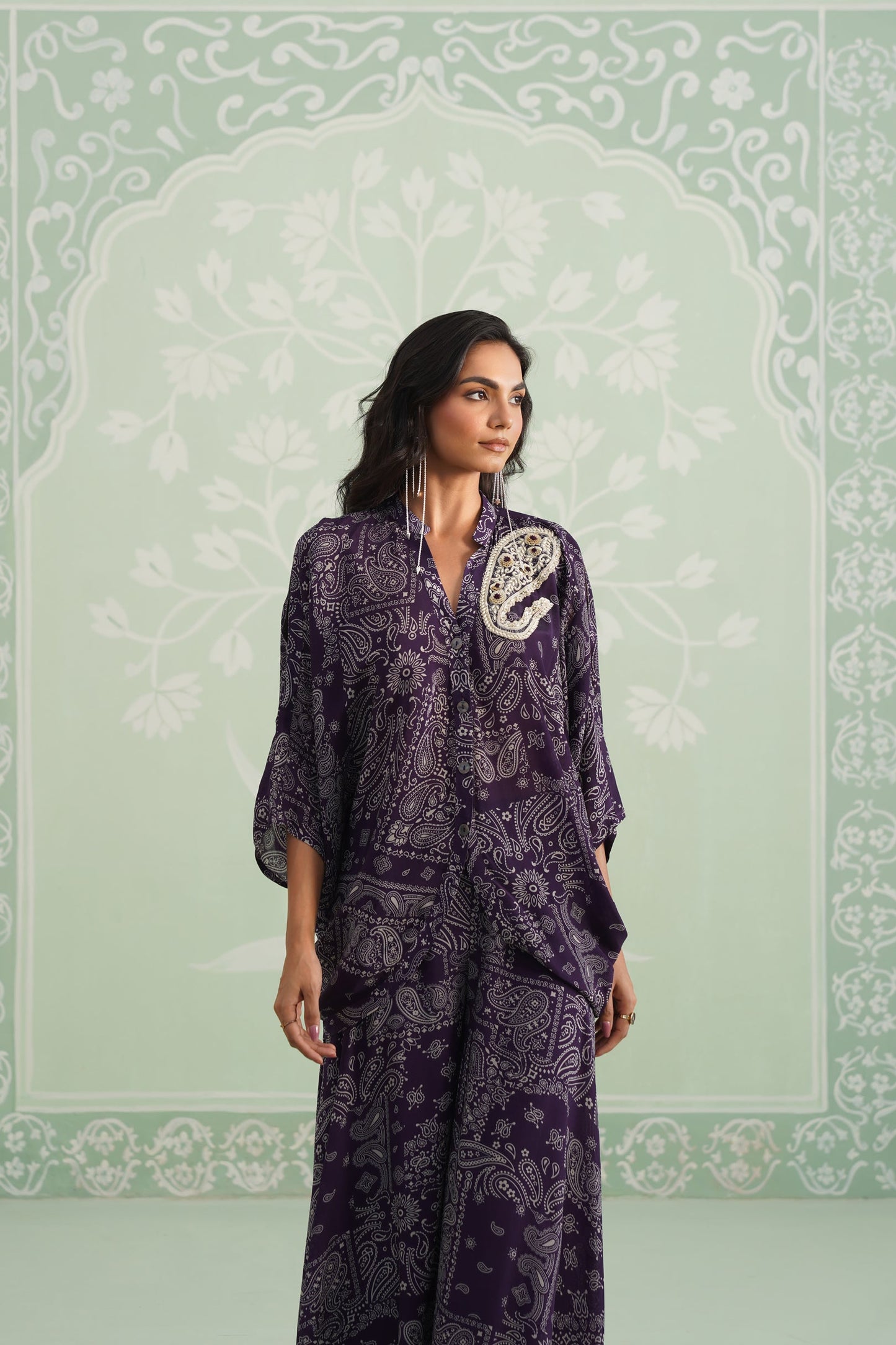 Itika Printed Crepe Sharara Set - Neetika Chopra