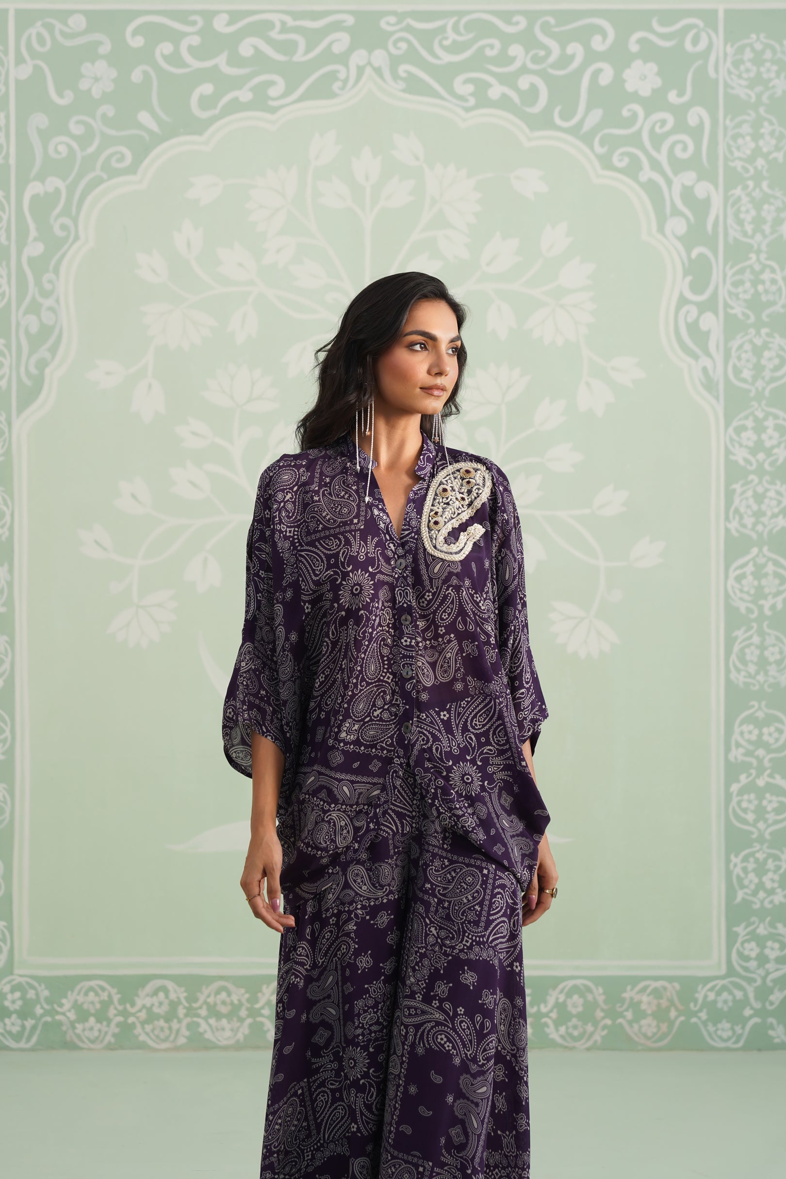 Itika Printed Crepe Sharara Set - Neetika Chopra