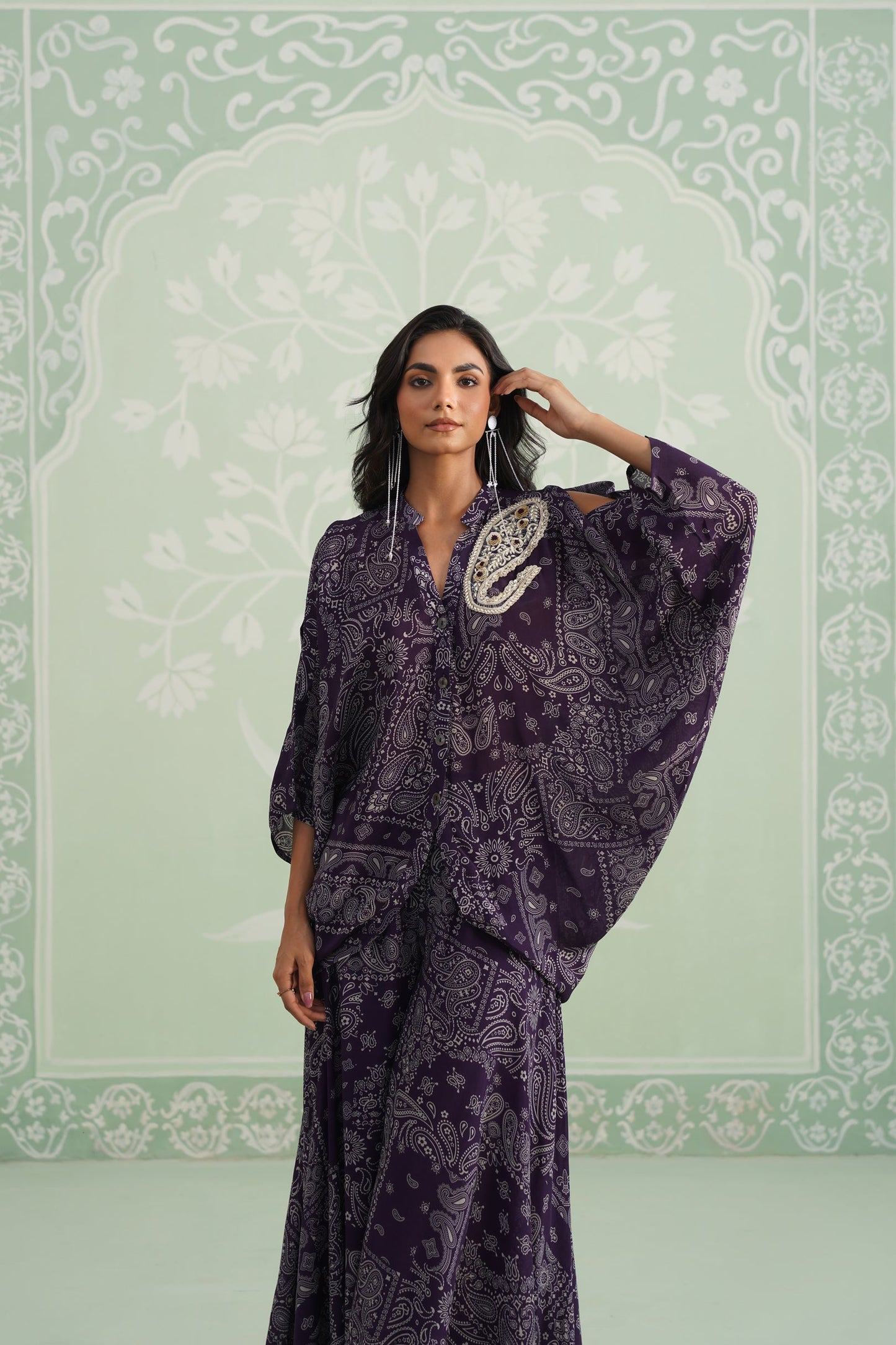 Itika Printed Crepe Sharara Set - Neetika Chopra