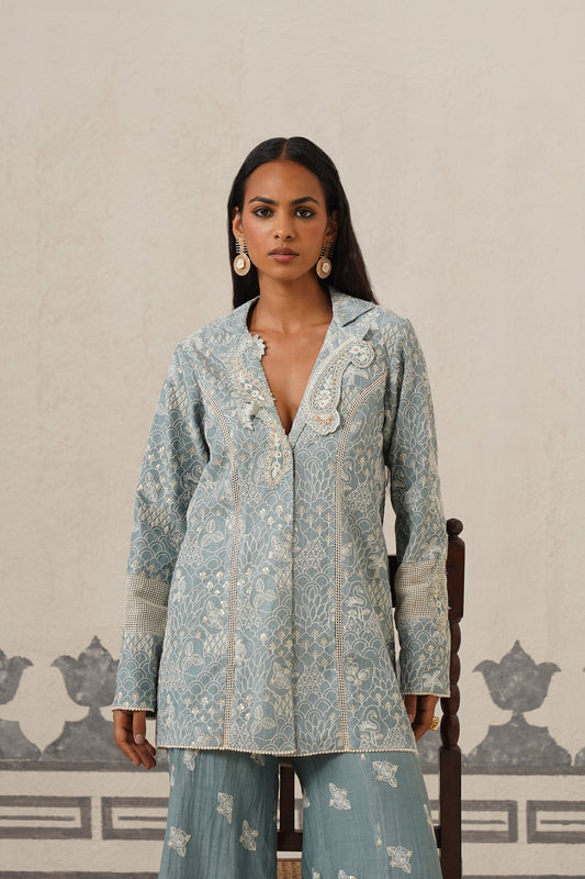 Neha Muslin Embroidered Matching Set