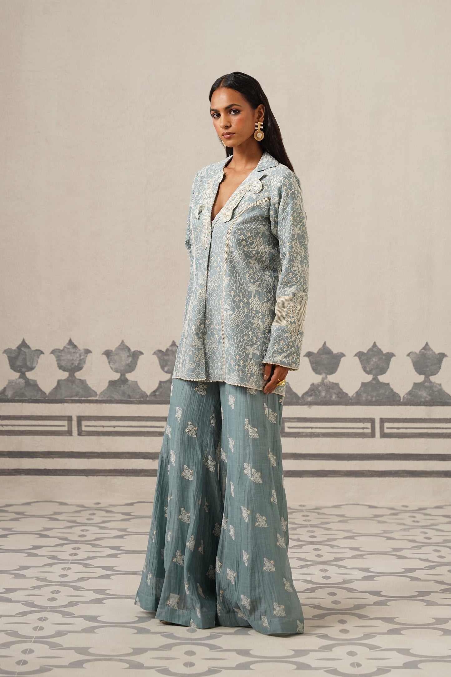 Neha Muslin Embroidered Matching Set