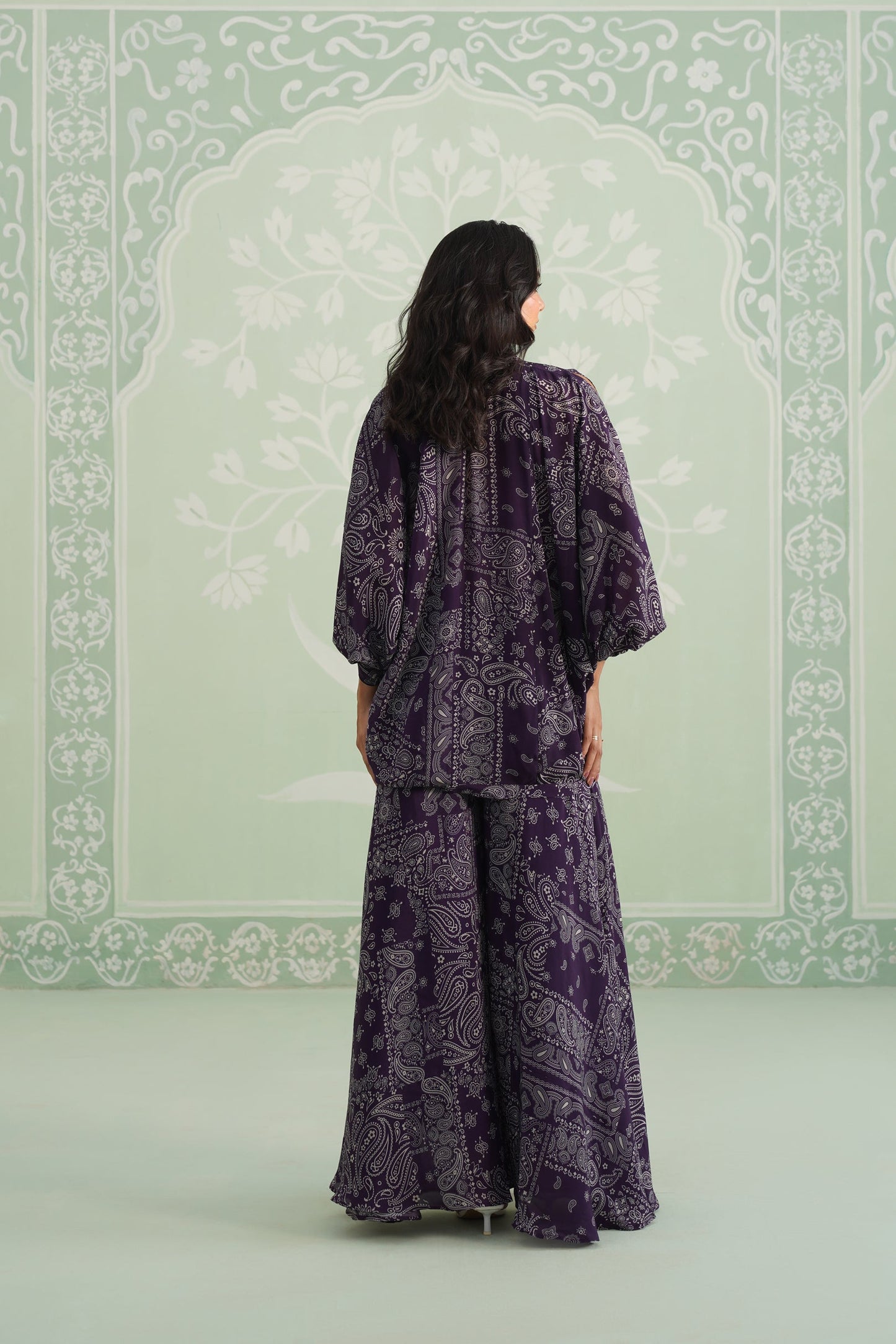 Itika Printed Crepe Sharara Set - Neetika Chopra