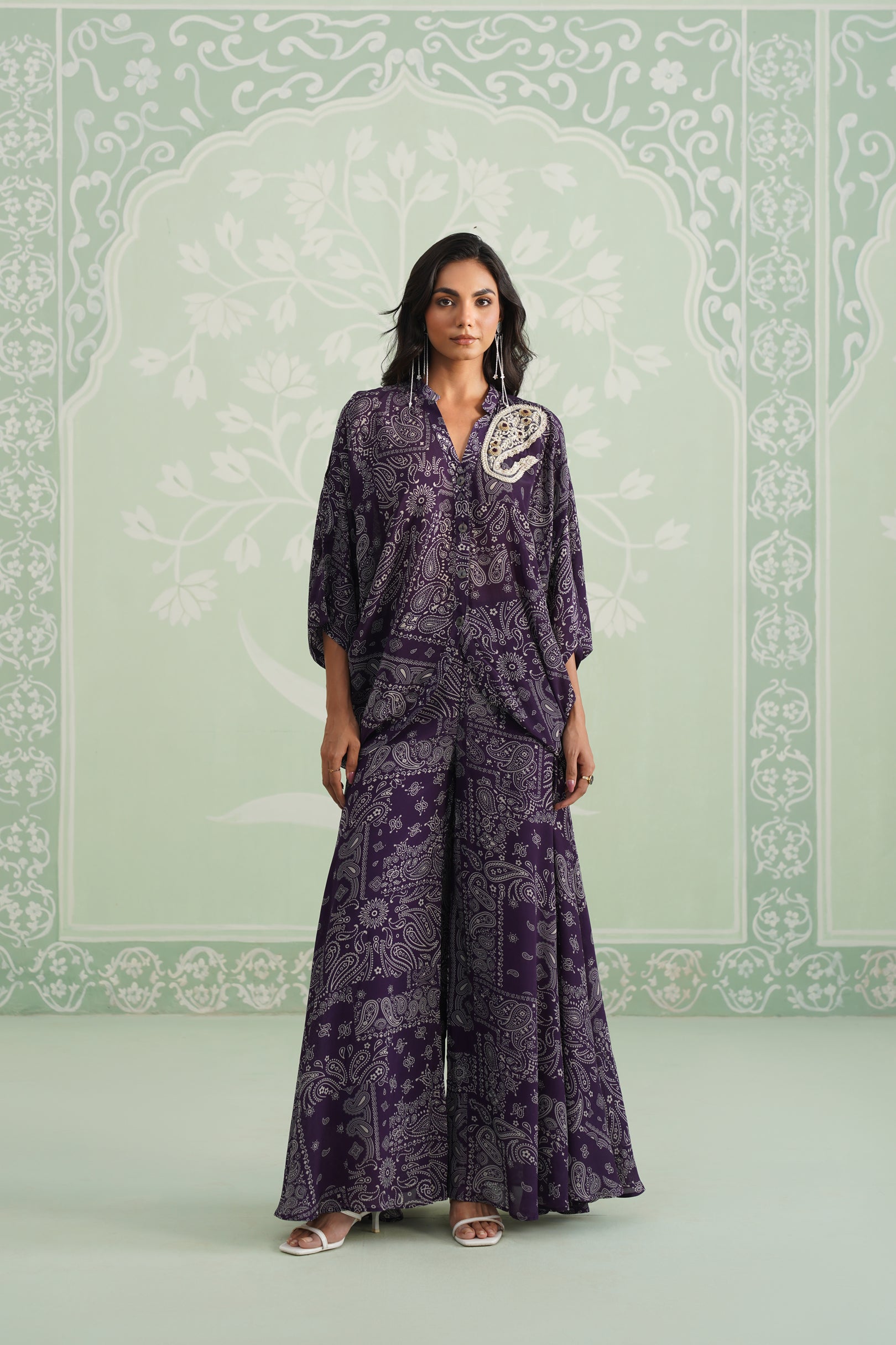 Itika Printed Crepe Sharara Set - Neetika Chopra