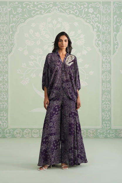 Itika Printed Crepe Sharara Set - Neetika Chopra