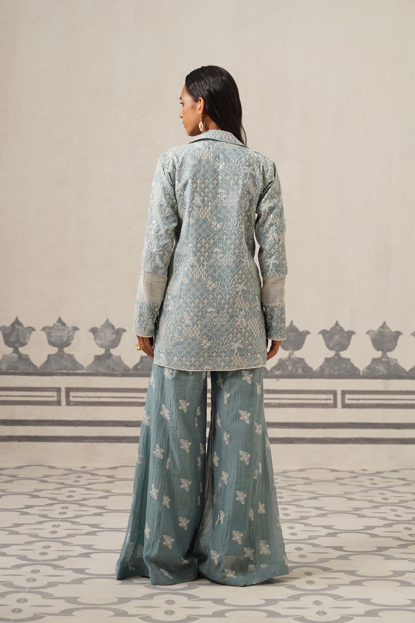 Neha Muslin Embroidered Matching Set