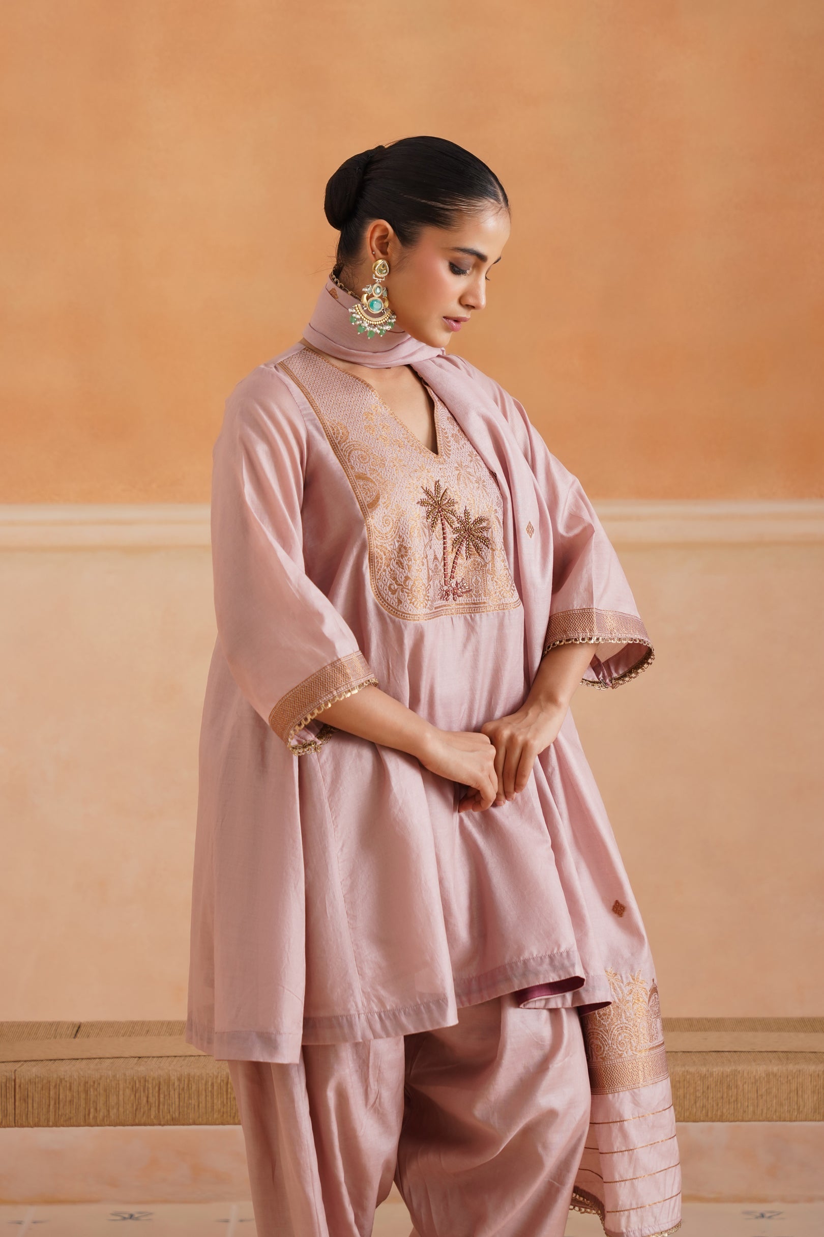 Debjani Hand Embroidered Matching Set - Neetika Chopra