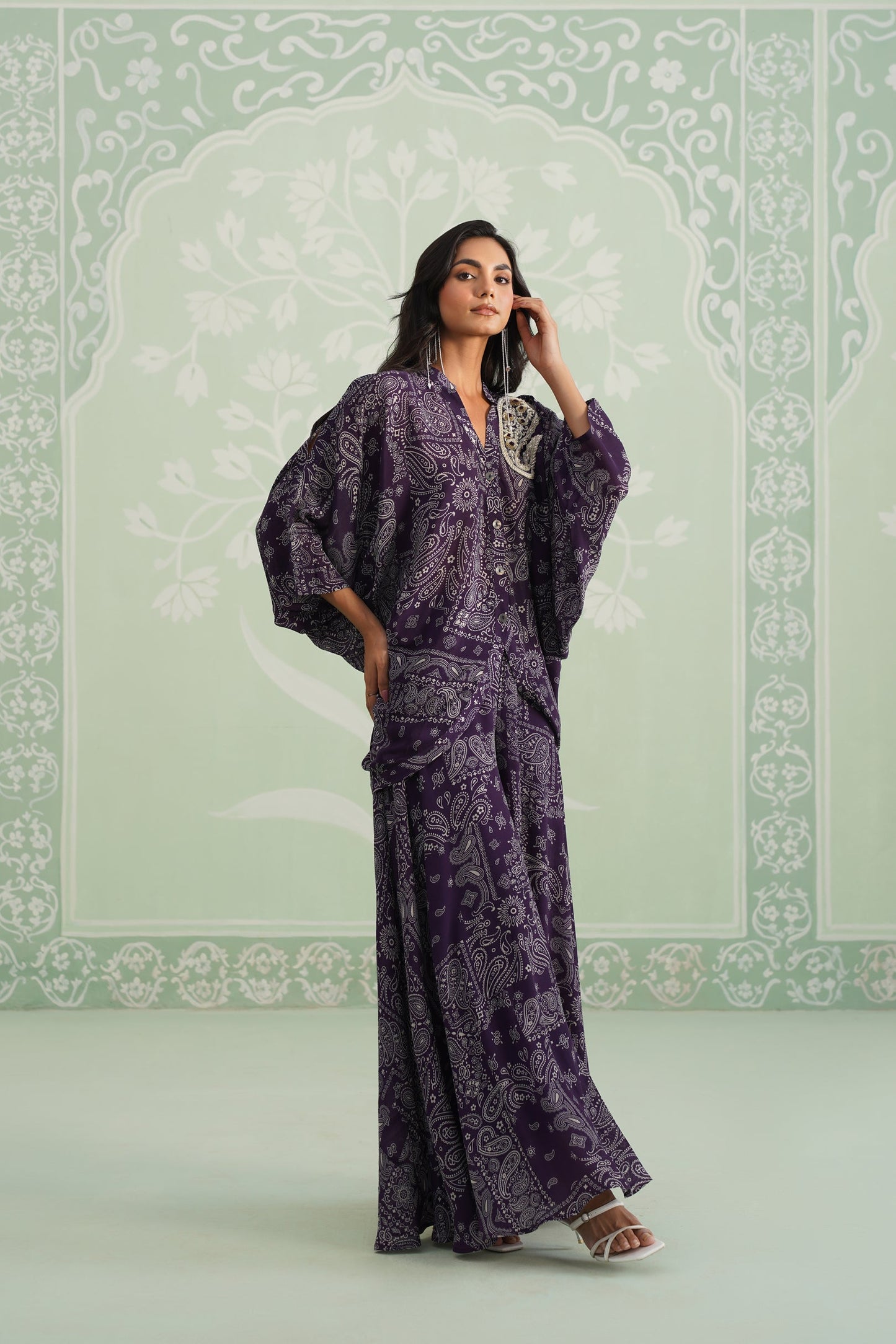 Itika Printed Crepe Sharara Set - Neetika Chopra