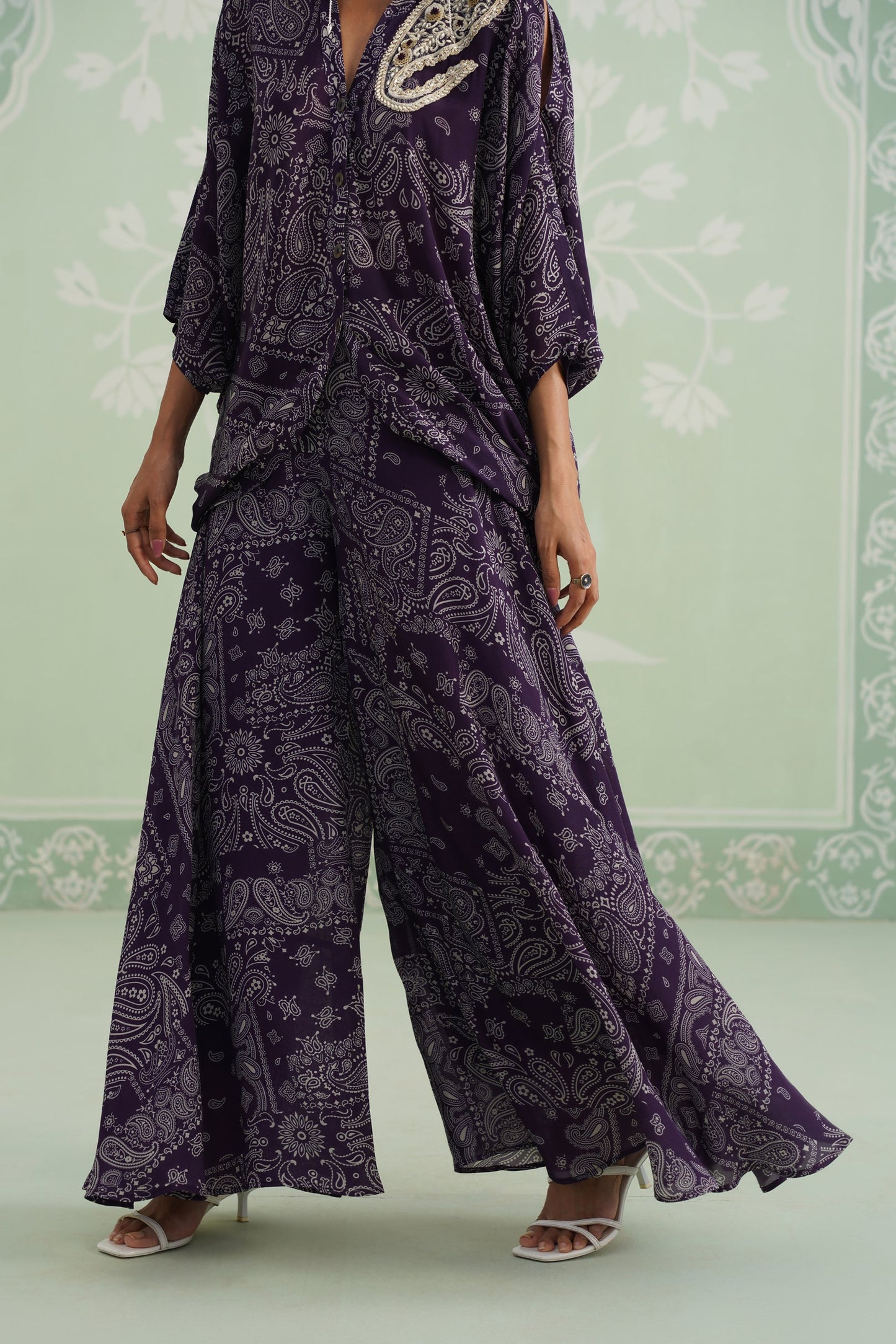 Itika Printed Crepe Sharara Set - Neetika Chopra