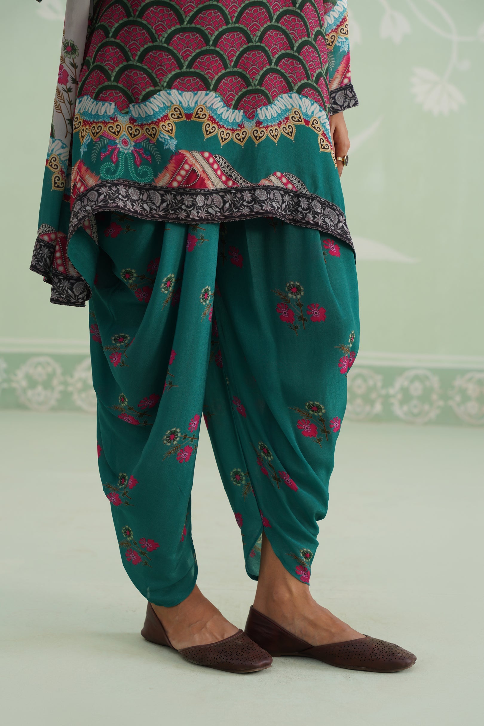 Meher Crepe Embroidered Matching Set - Neetika Chopra