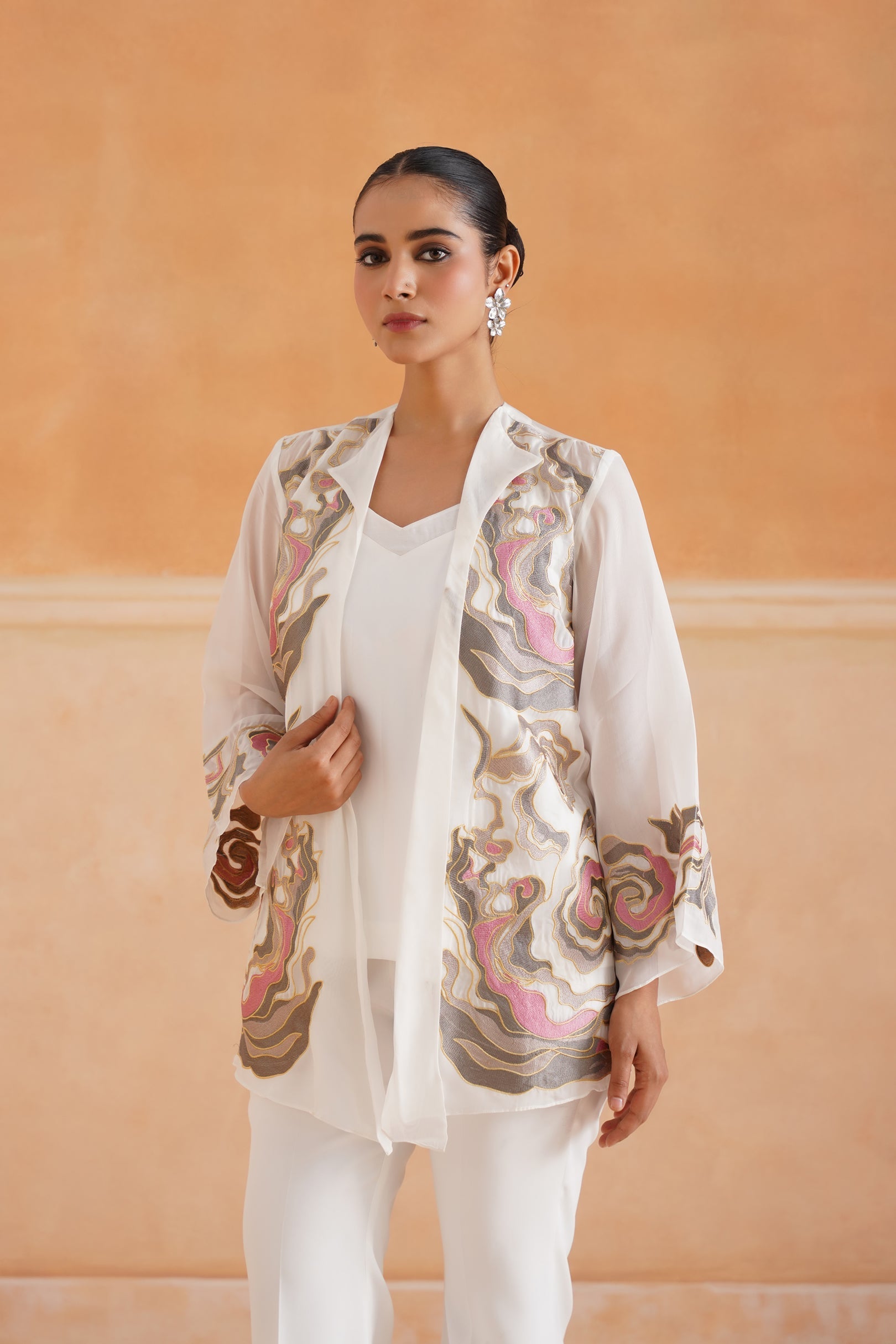 Barshn Organza Embroidered Matching Set - Neetika Chopra